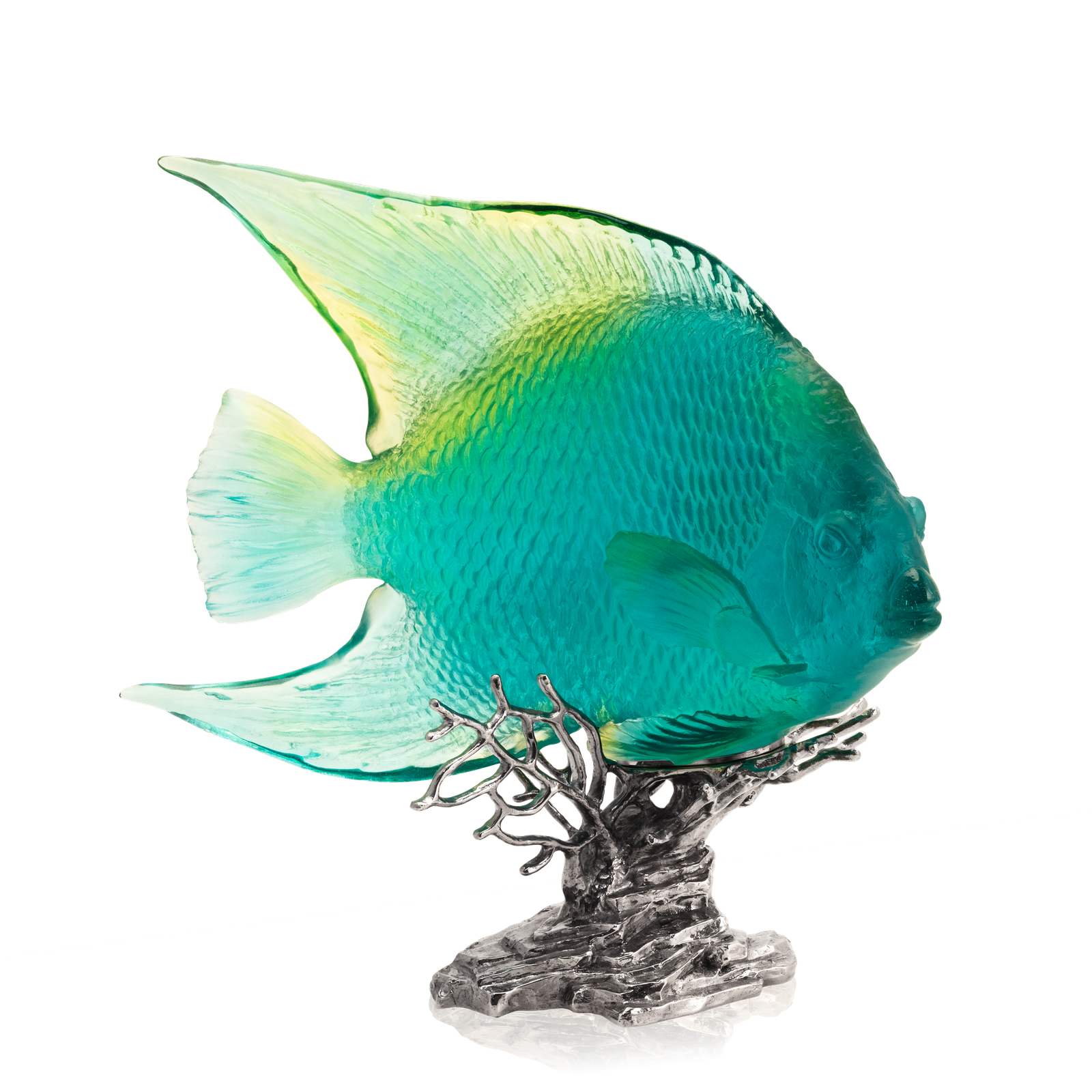 Ange royal Turquoise et jaune