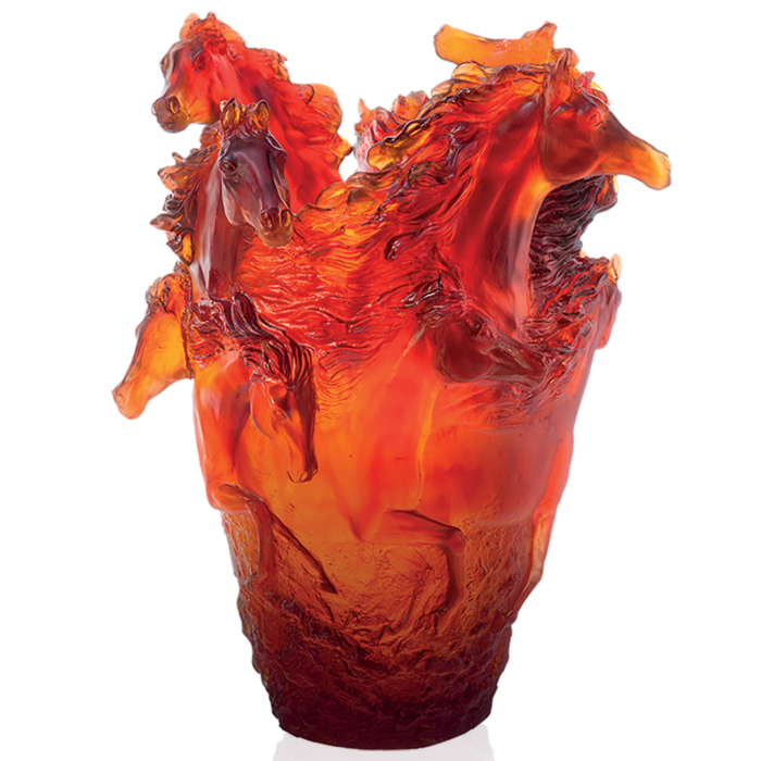 Amber Horse Vase