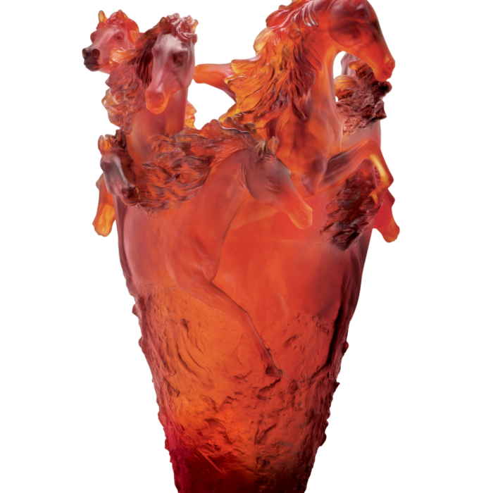 Amber Horse Magnum Vase